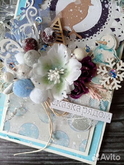 Открытки ручной работы с Новым годом и Рождеством