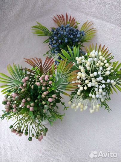 Искусственная зелень в кашпо/ручная/работа