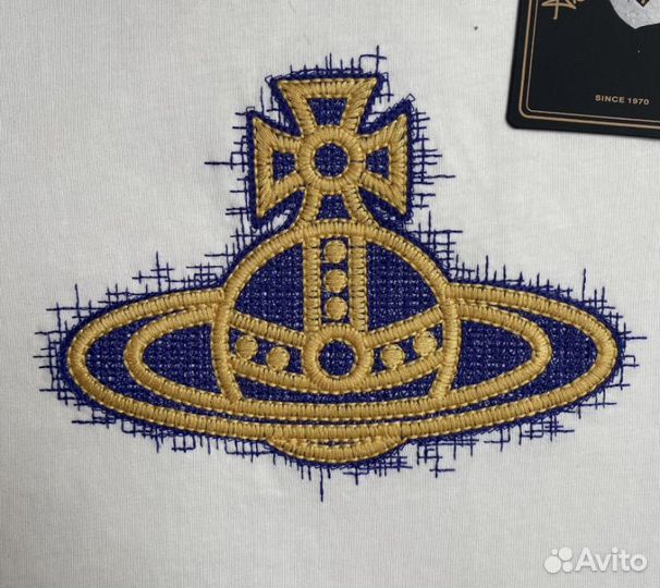 Лонгслив Vivienne Westwood Y2K вышивка новые