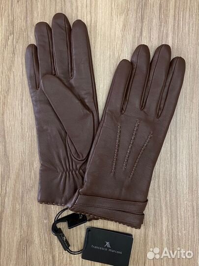 Перчатки женские кожаные