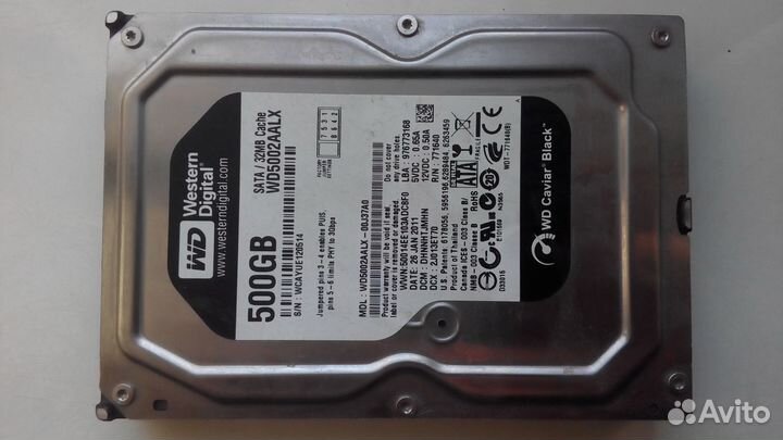 Жёсткий диск 500 GB
