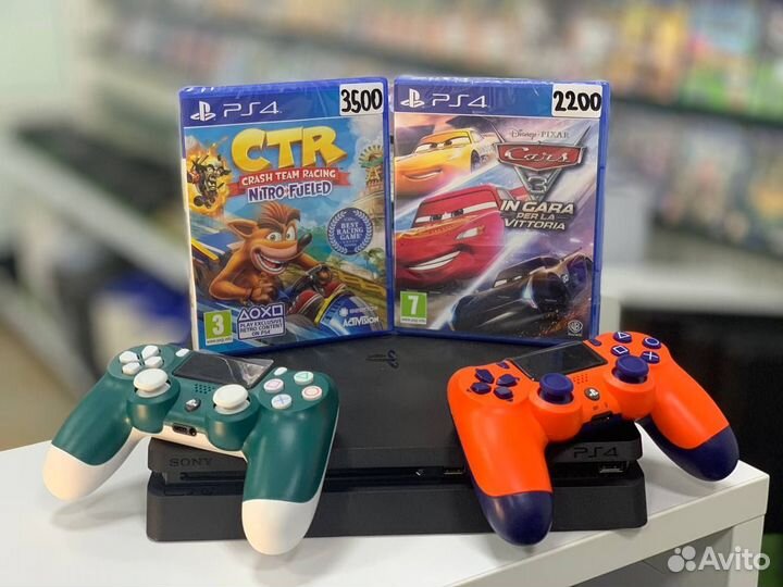 Sony Ps 4 Slim Прошитая + куча детских игр