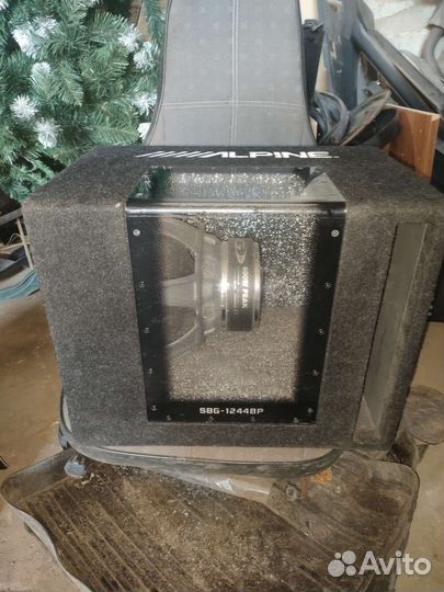 Сабвуфер alpine sbg 1244bp