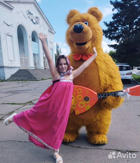 Костюм ростовой куклы Мишка из мультика