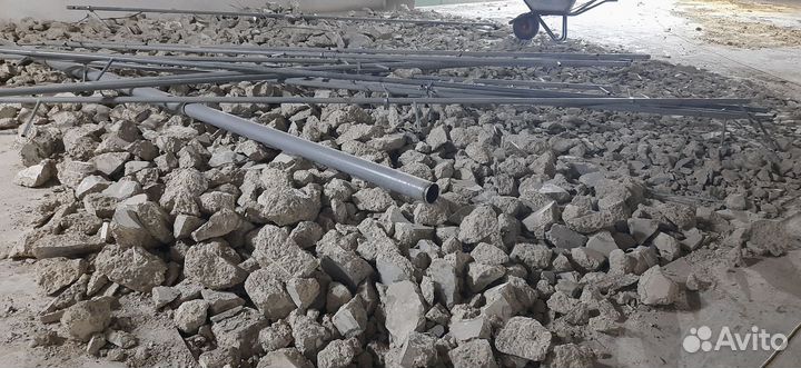 Бой бетона, кирпича, строительный мусор