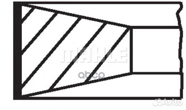 Кольца поршневые 00376N0 Mahle/Knecht