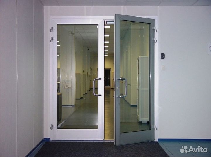 Алюминиевые двери теплые