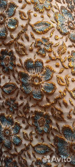 Парча, золотая. 3.0х0.9. Из СССР