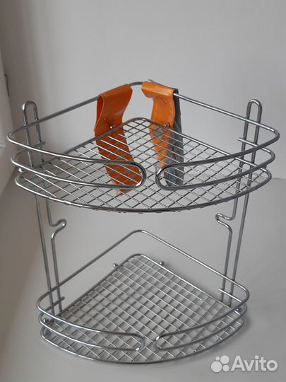 Угловая полка для ванной