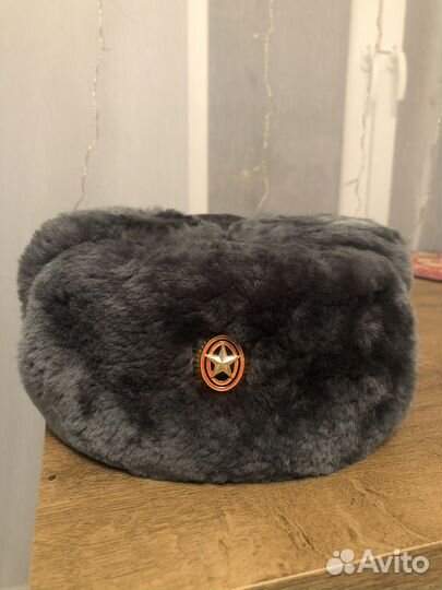 Шапка - ушанка офицерская натуральный мех