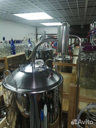 Самогонный аппарат непроточный с сухопарником,30 л