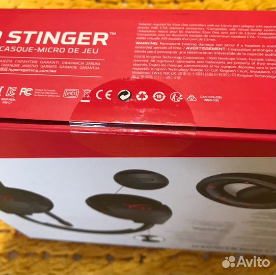 Наушники Hyper X cloud stinger