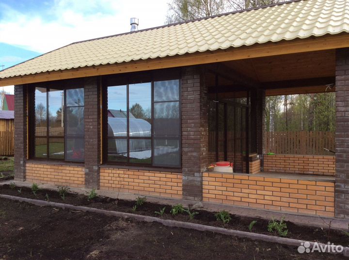 Остекление дома, пристройки, беседки