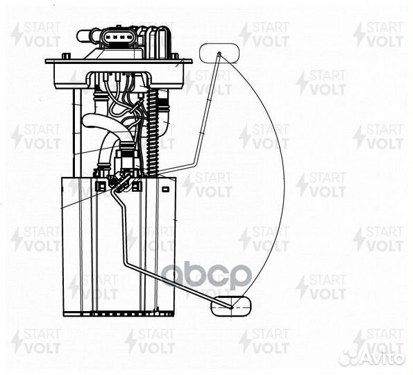 Бензонасос в сборе chery fora 06- SFM2717 start