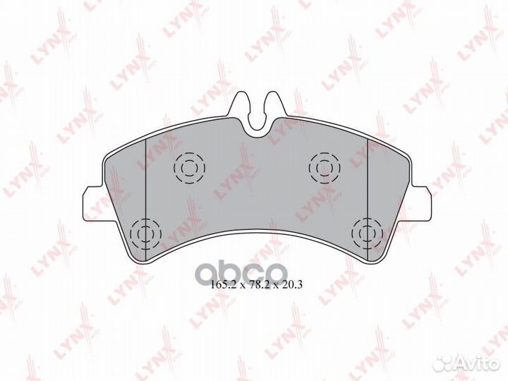 Колодки тормозные дисковые зад BD5344 lynxauto