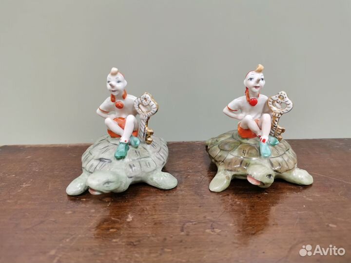 Фигурка фарфор Буратино Золотой ключик Киев СССР