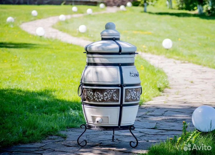 Тандыр Казачий с откидной крышкой и подставкой