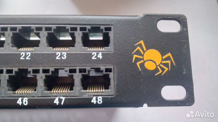 Патч панель 48 портов 5е, 1din. Новая