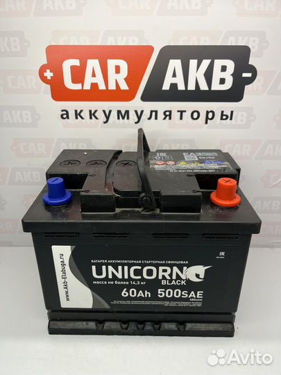 Аккумулятор 6ст - 60 Ач новый Unicorn