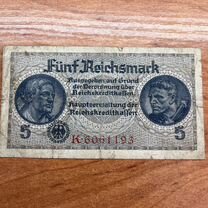 Банкнота 5 немецких рейхсмарки