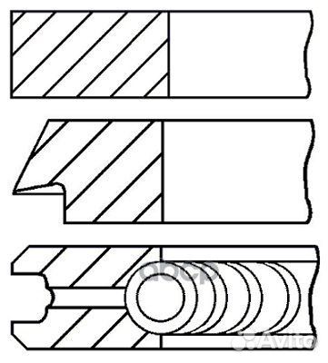 Кольца dm.81.00 STD 1.5-1.75-3 1 пор. 0850190