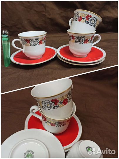 Сервизы, части сервизов СССР и другие