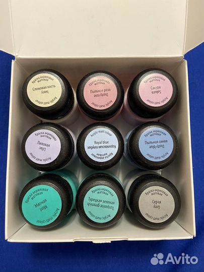 Краски акрил матовые