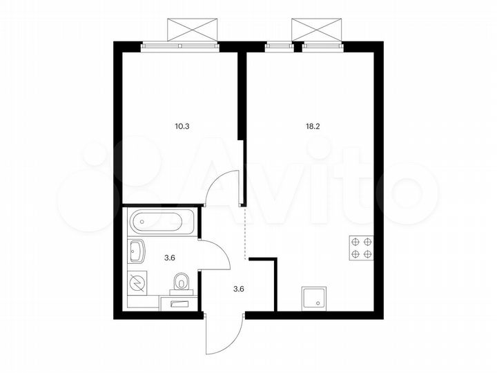 1-к. квартира, 35,7 м², 5/33 эт.