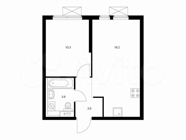 1-к. квартира, 35,7 м², 5/33 эт.