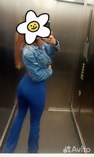 Брюки клеш летние костюмные