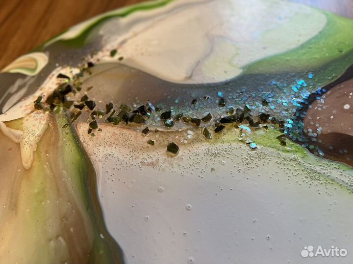 Интерьерная картина абстракция fluid art