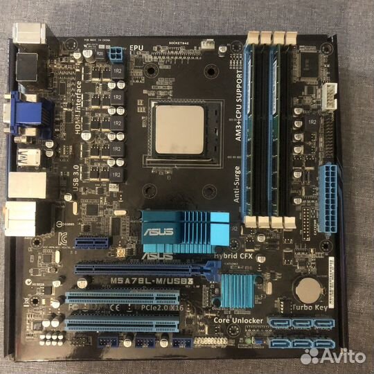 Материнская плата am3+, amd fx 6300, RAM 16Gb