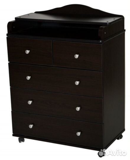 Комод Антел Ульяна 80 см ширина. 5 ящиков. Венге