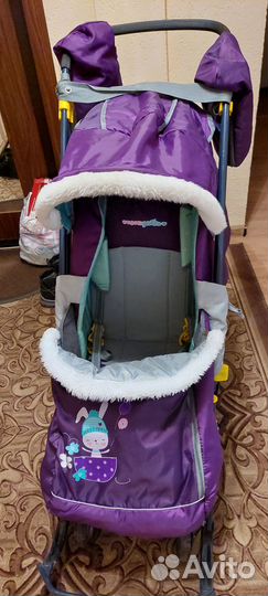 Детские санки коляска