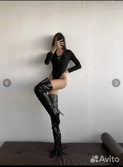 Ботфорты с широким голенищем