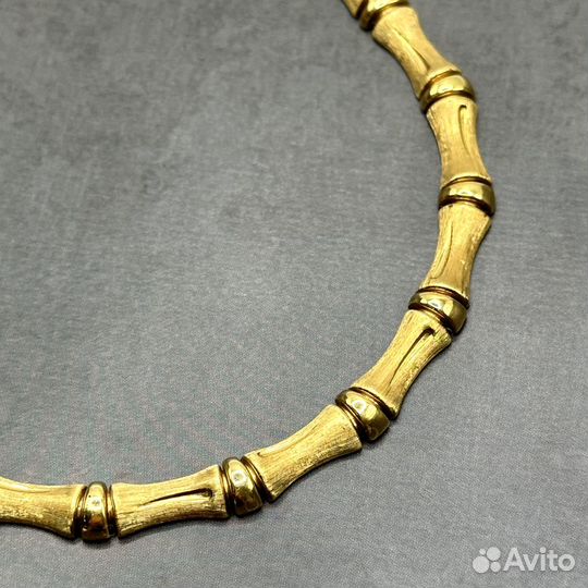Золотое ожерелье пустотелое 750 Италия