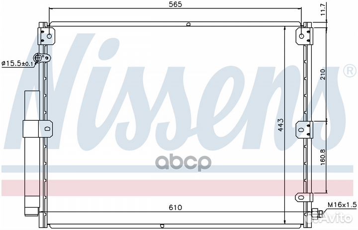 Радиатор кондиционера toyota landcruiser 4.2 9