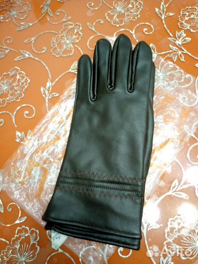 Перчатки женские кожаные БССР,винтаж,новые