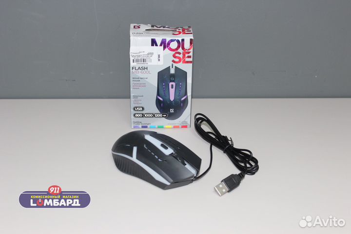 Проводная оптическая мышь Defender Flash MB-600L