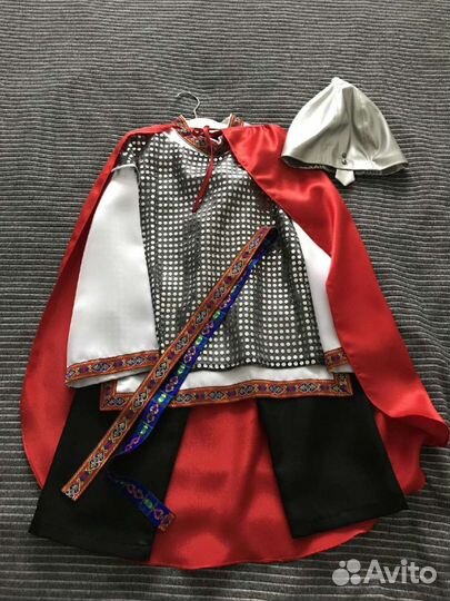 Прокат Костюм богатыря 116-128 русский народный