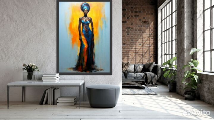 Картина маслом интерьерная 