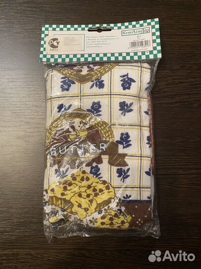 Кухонный набор: полотенце; варежка; подставка