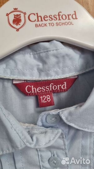 Блузка, рубашка школьная 128