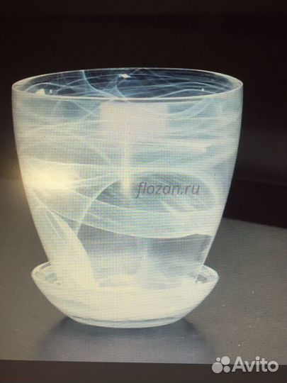 Горшки для цветов стекло, Бренд NiNaGlass