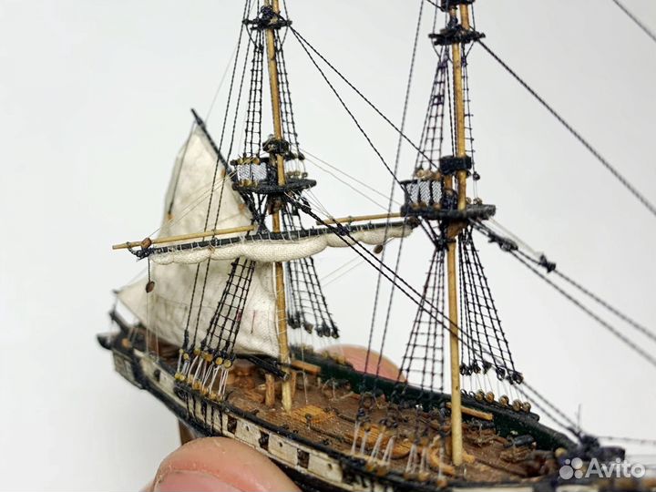 Корабль в бутылке бриг «Меркурий»