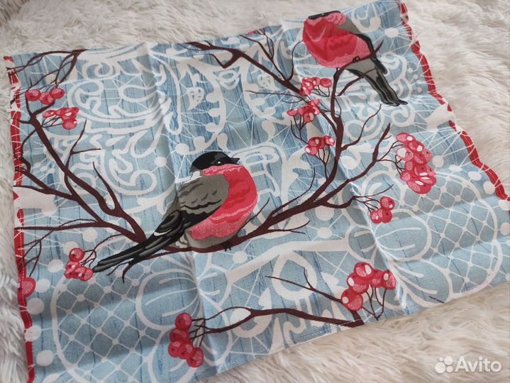 Набор кухонных полотенец из рогожки 3 шт