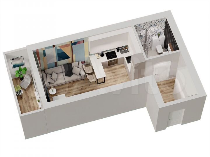 1-к. квартира, 34,1 м², 2/13 эт.