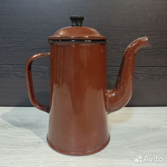 Эмалированный кофейник СССР