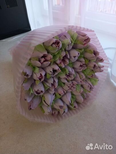 Букет из зефирных тюльпанов