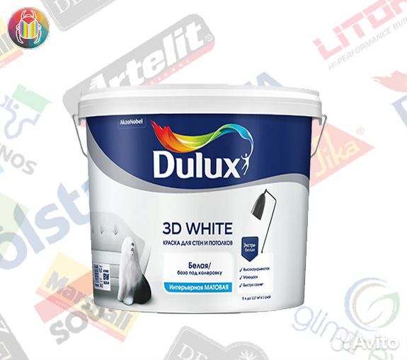 Кpаскa для стен dulux Bindo 7 (Дулюкс)